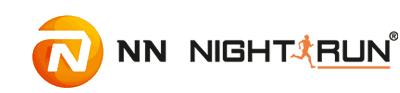 Logo závodu NN Night Run, kterému měříme čas a zajišťujeme registrace